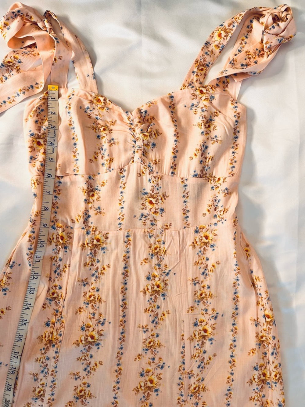 Forever 21 Pink Floral Maxi Dress Size Medium - Picture 9 of 12